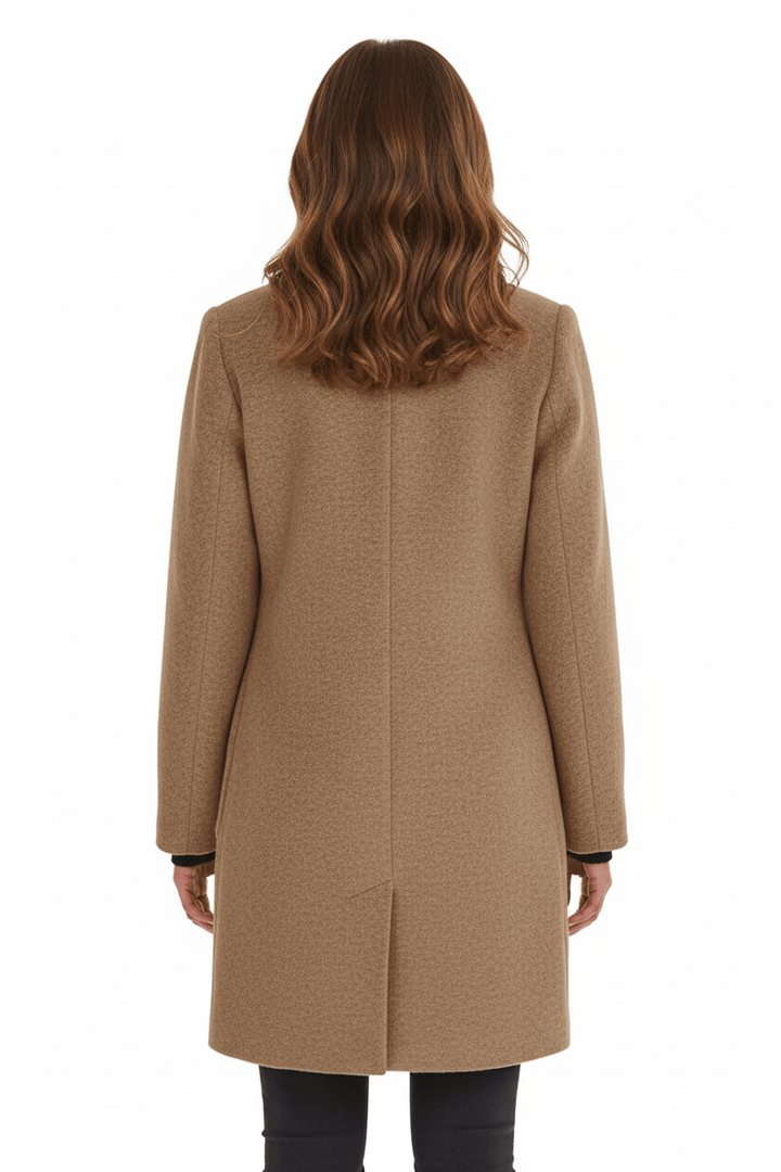 Wool Blend Tailored Overcoat
