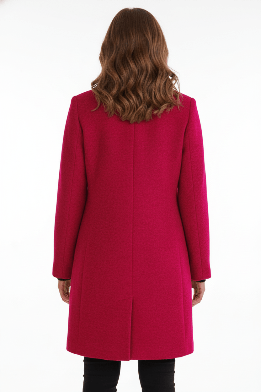 Wool Blend Tailored Overcoat