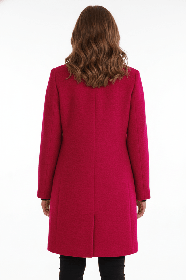 Wool Blend Tailored Overcoat
