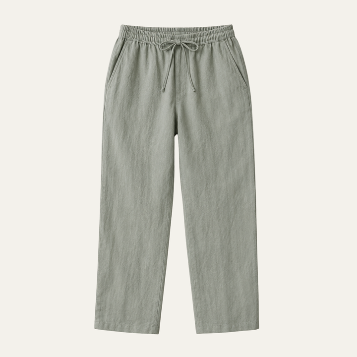 The Encino Men’s Elastic Waist Linen Drawstring Pants