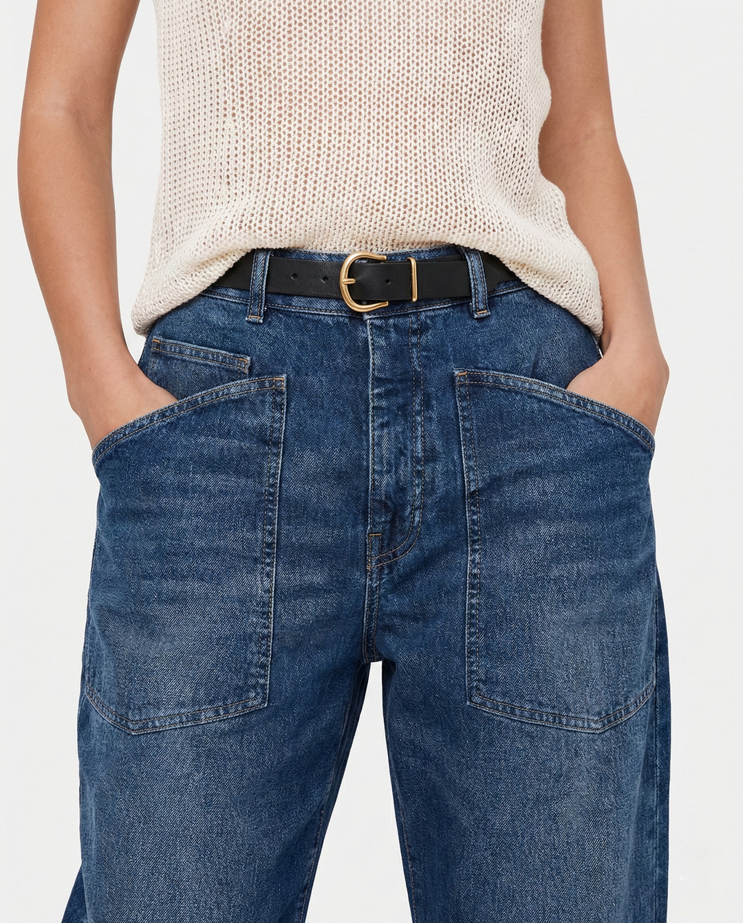 The Camden Structured Barrel Jean Denim