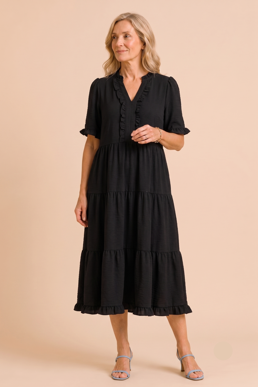 Opal | Casual V-Neck Mini Dress