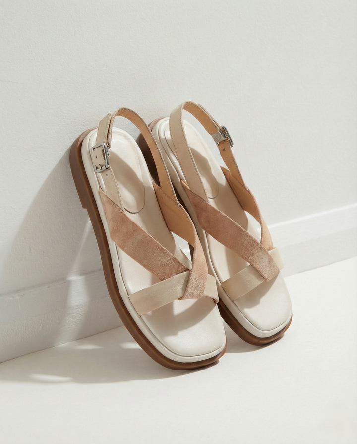 Valetta Cross-Strap Platform Sandal