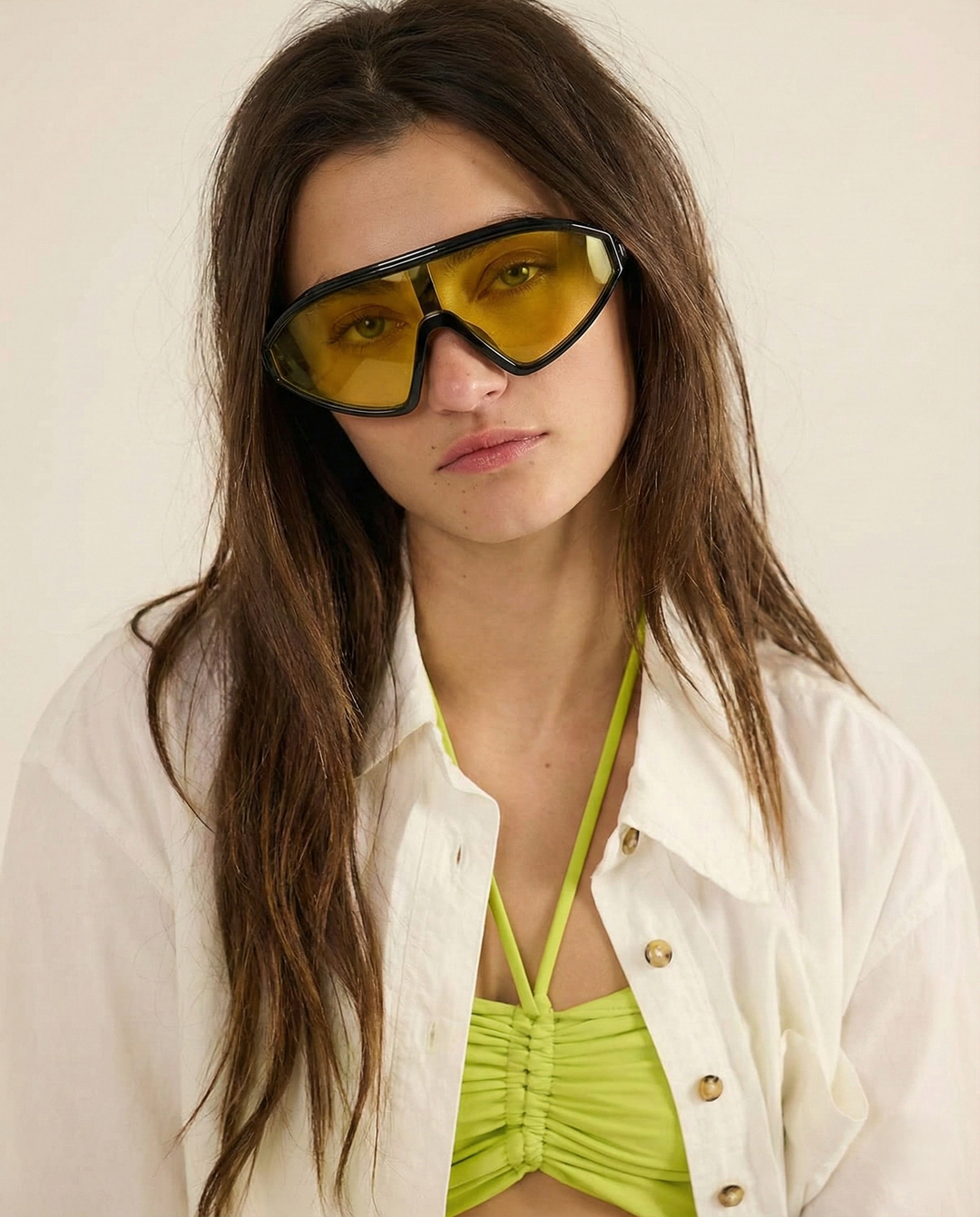 Natasha Linea Rossa Angled Sunglasses