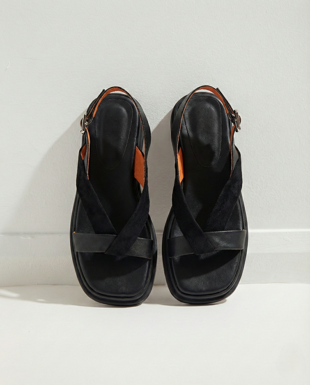 Valetta Cross-Strap Platform Sandal