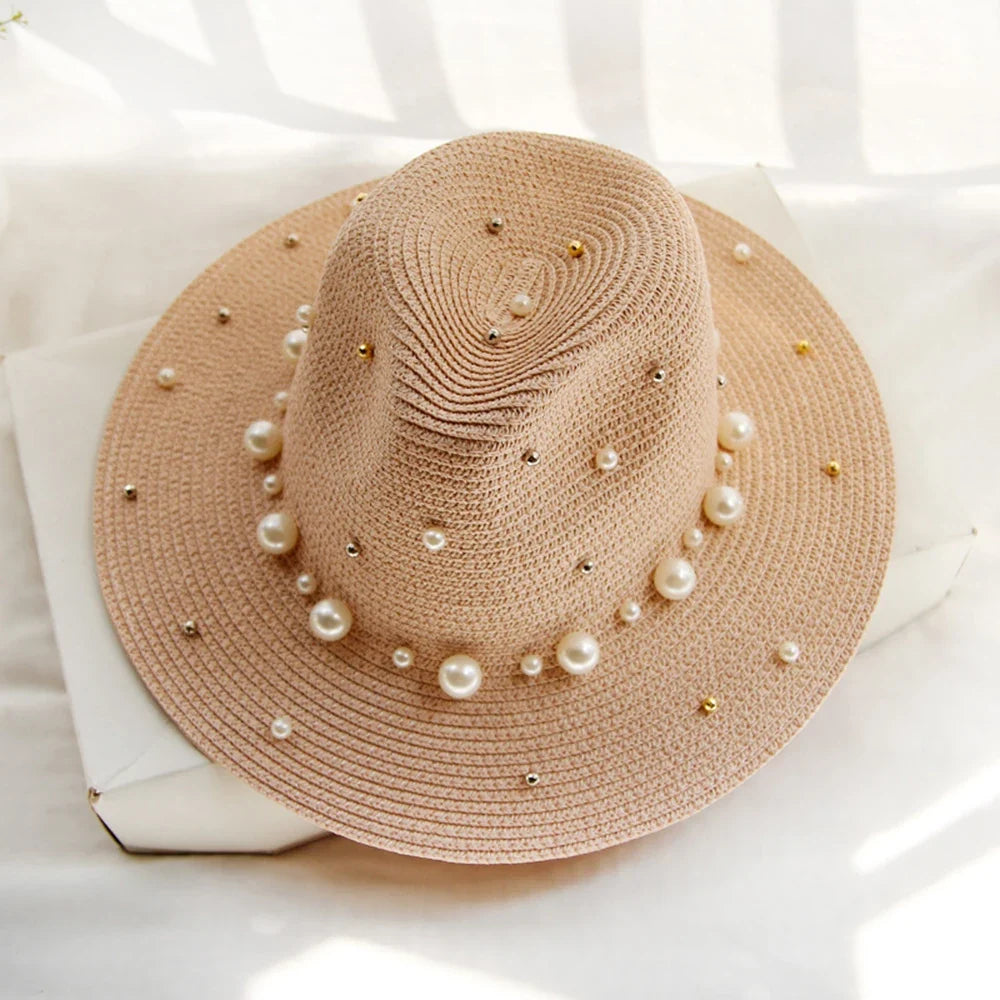 Portofino Pearl Straw Fedora