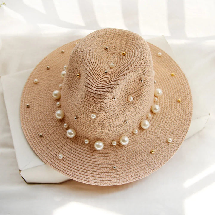 Portofino Pearl Straw Fedora