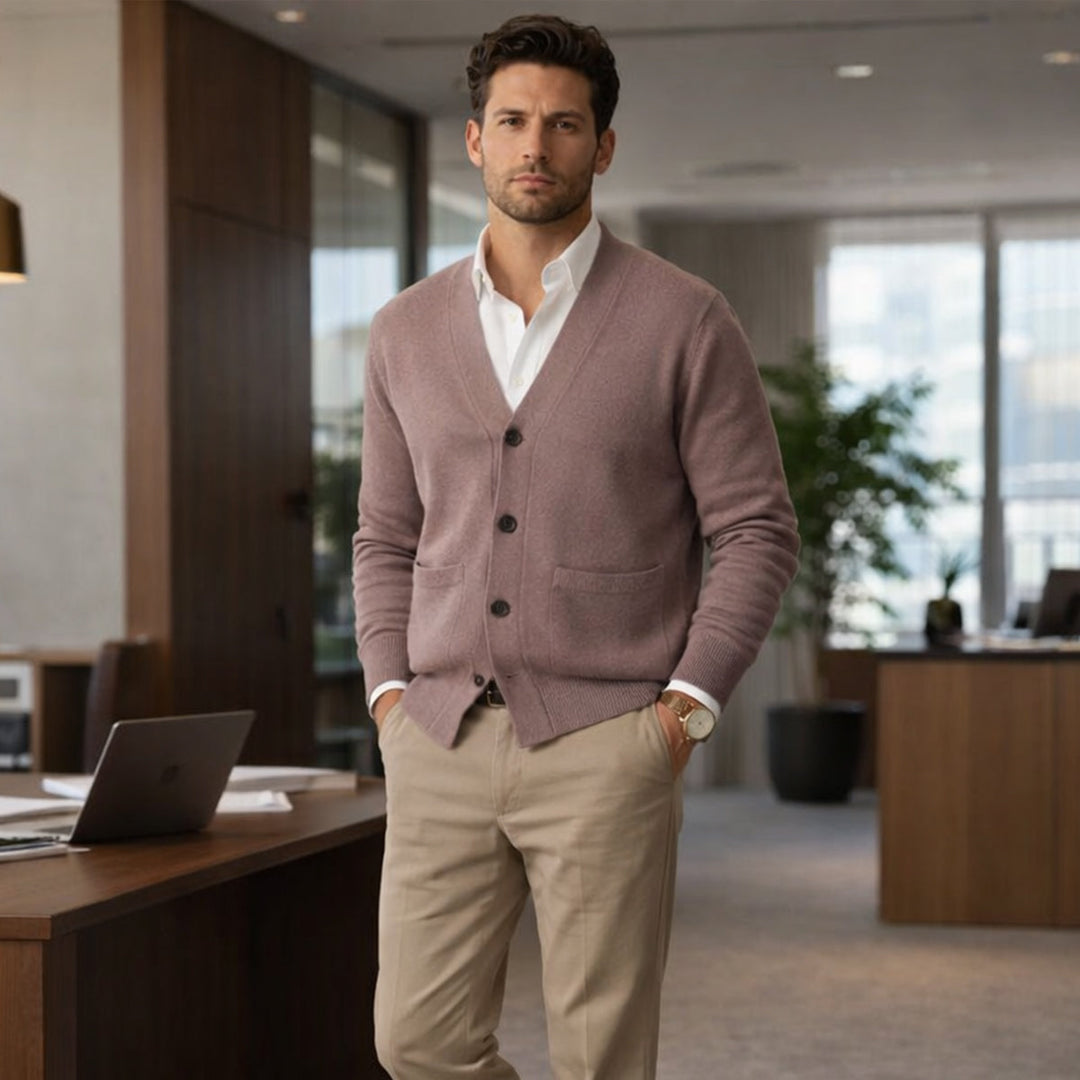 The Mayfair Cotton Cardigan for Men