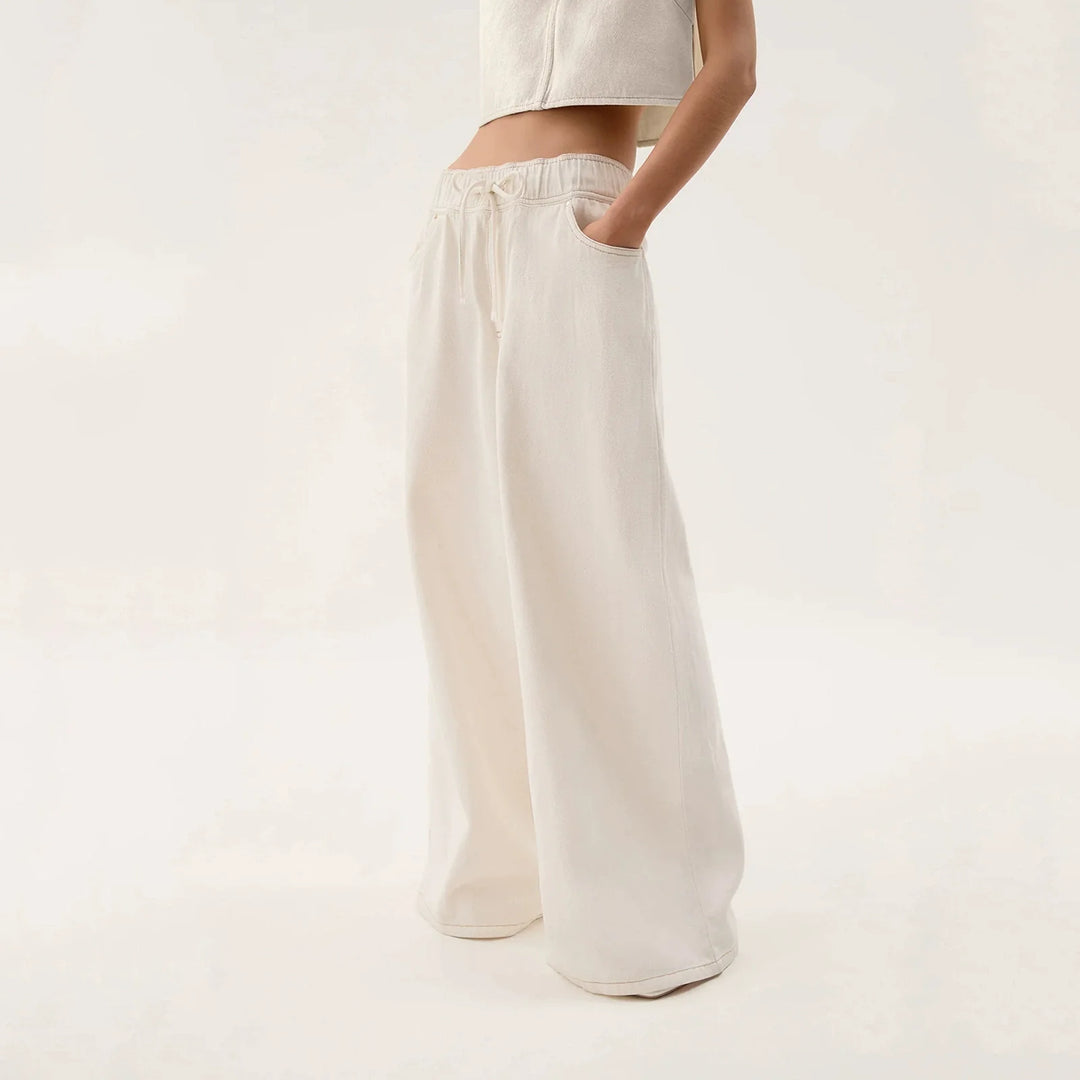 Monaco Drawstring Wide-Leg Jean