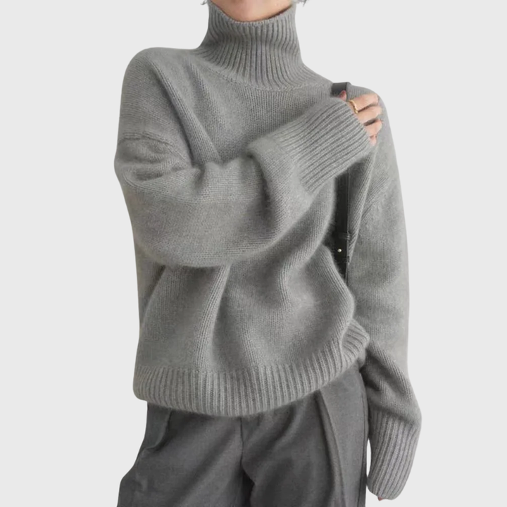 Isabella | Cashmere High Neck Sweater