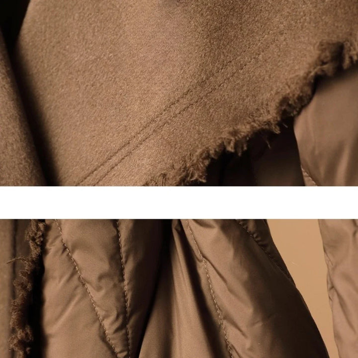 Margaux Wool-Trim Down Coat