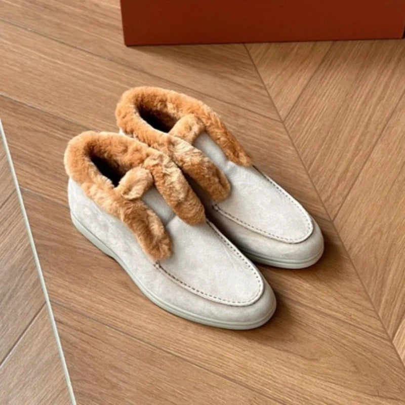 Lila Shearling Loafer Boots