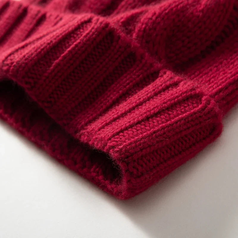 Wren Cable Cashmere Beanie