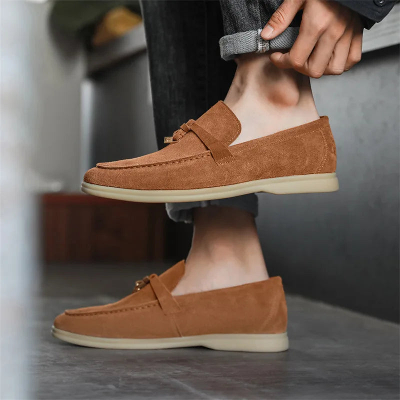 Shaffer Cow Suede Loafers