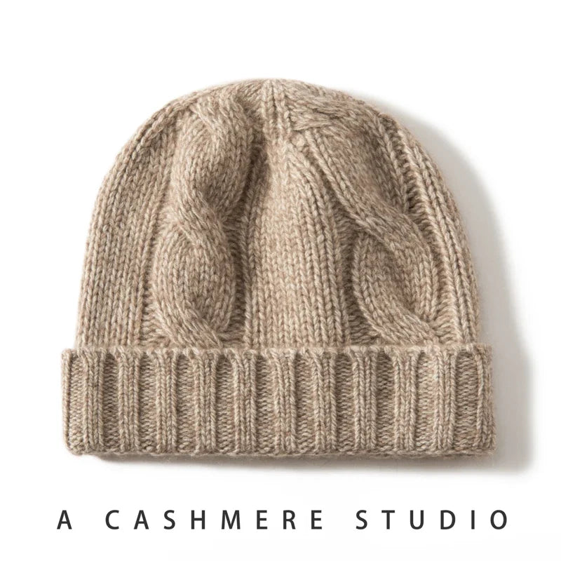 Wren Cable Cashmere Beanie