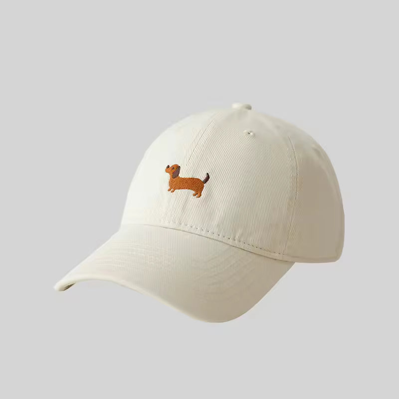 Doggy Embroidered Baseball Cap