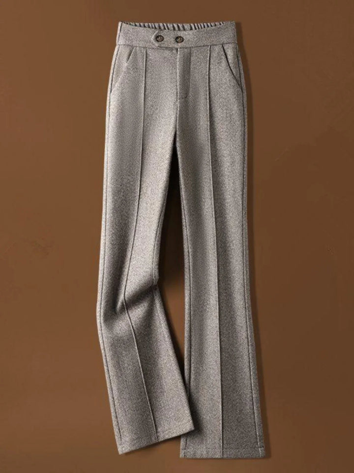 Arden Wool-Blend Flare Trousers