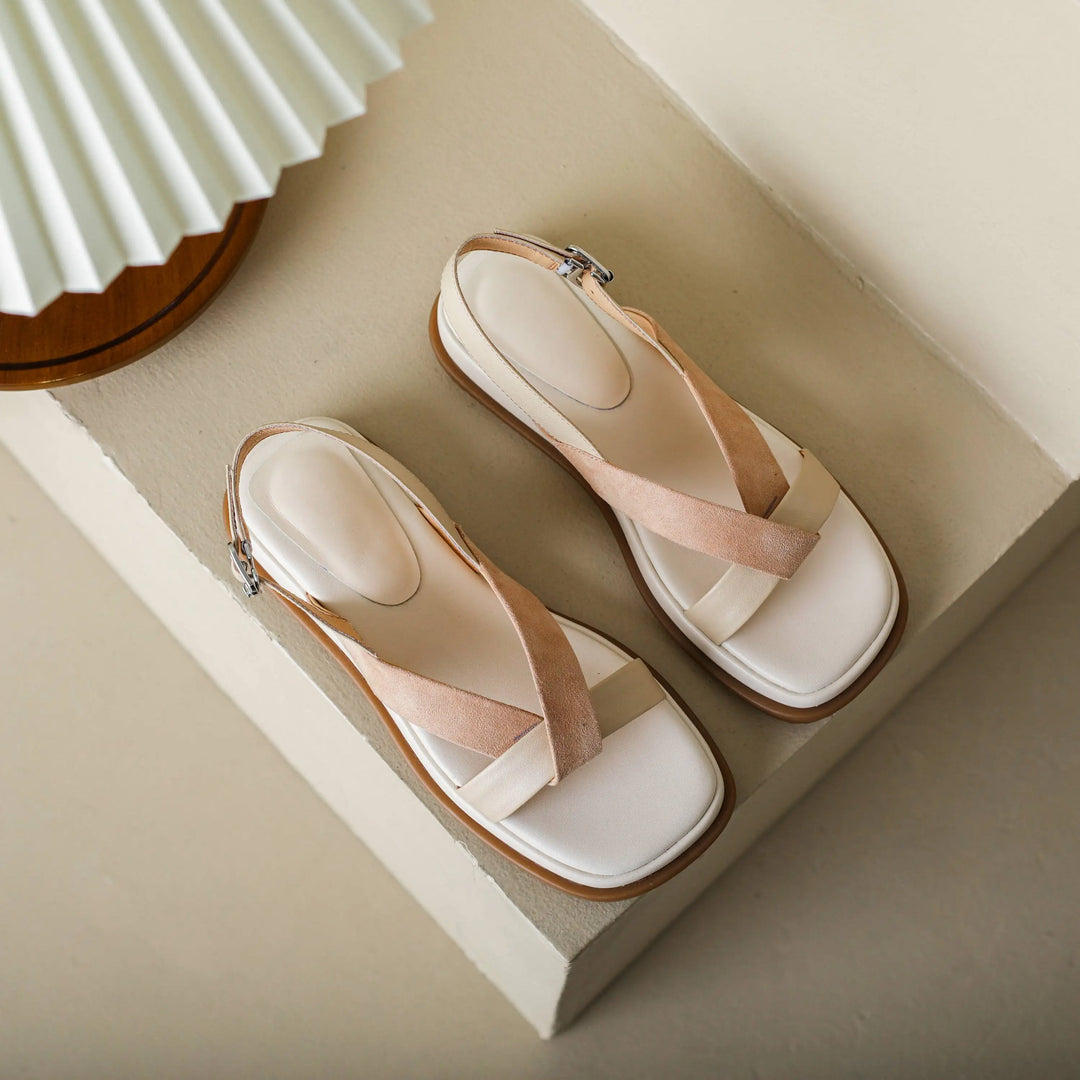 Valetta Cross-Strap Platform Sandal
