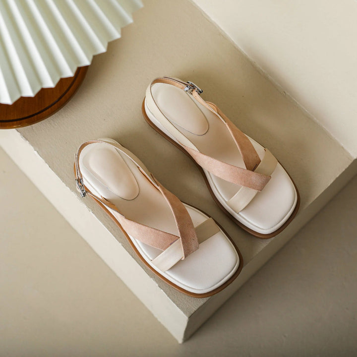 Valetta Cross-Strap Platform Sandal