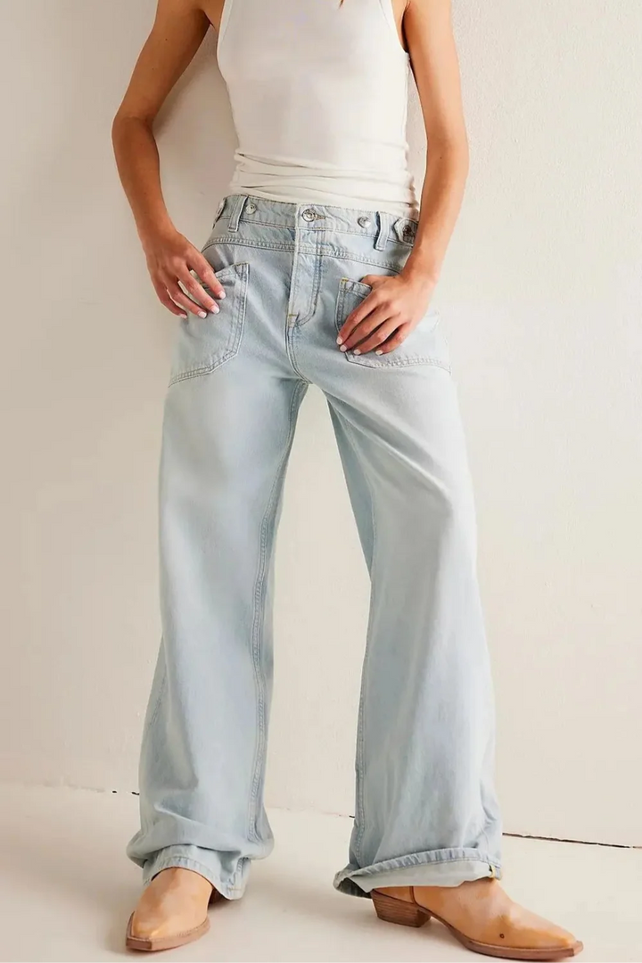 Candace High-Waist Wide-Leg Denims