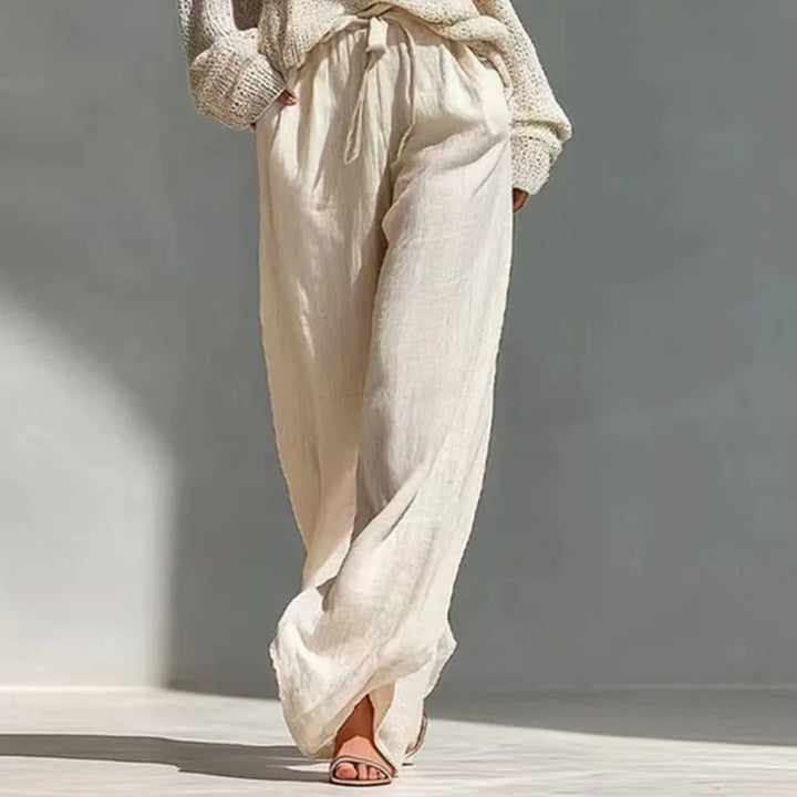 Women's Knit Sweater Wide Leg Pants Set