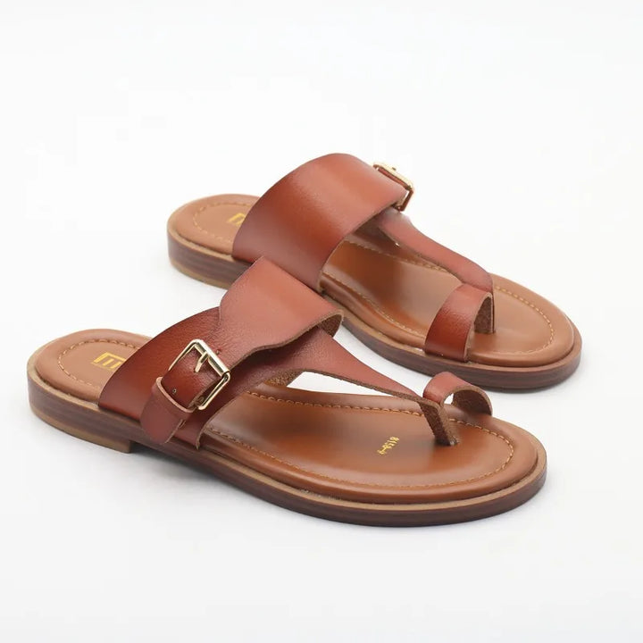 Valencia Leather Buckle Sandal
