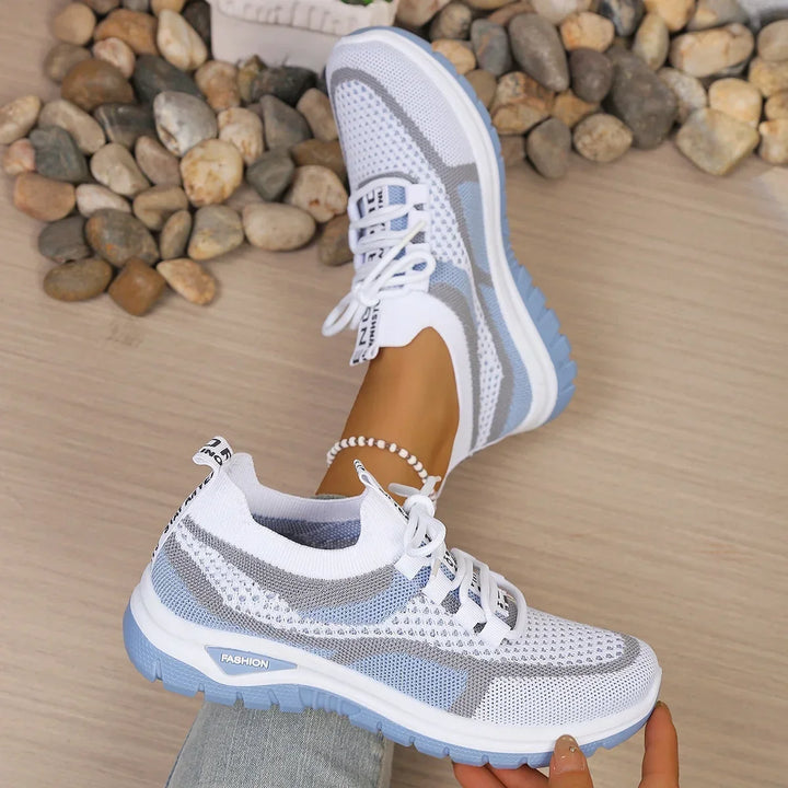 Two Tone Padded Collar Sneakers