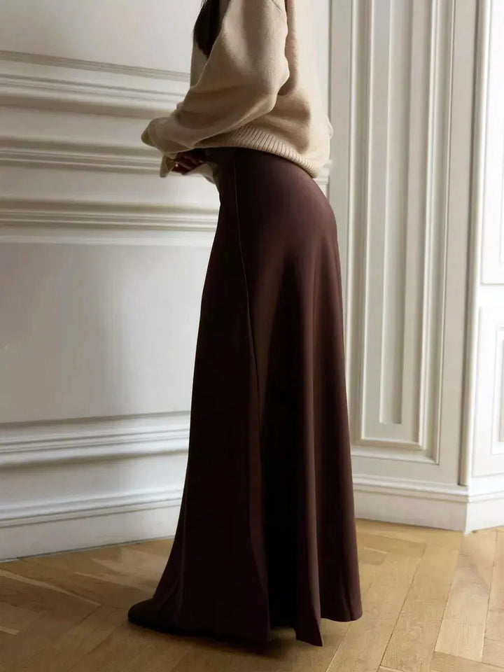 Seraphine Satin Fishtail Maxi Skirt