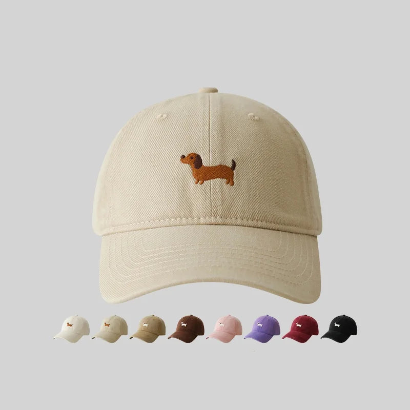 Doggy Embroidered Baseball Cap