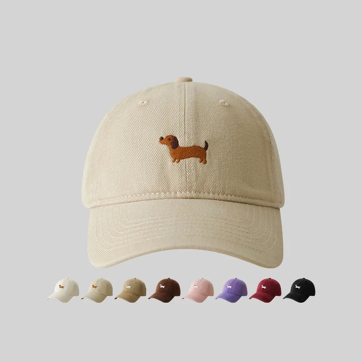 Doggy Embroidered Baseball Cap
