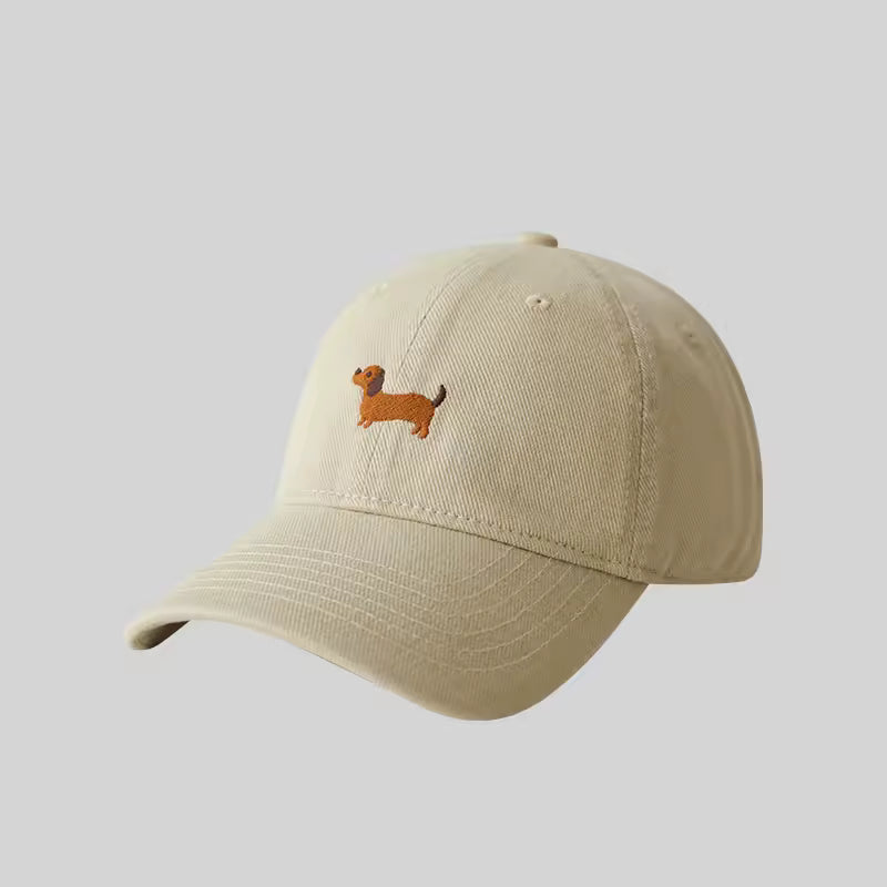 Doggy Embroidered Baseball Cap