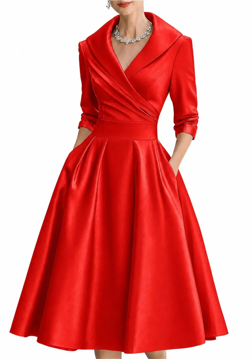 Rachel | Satin A-Line Formal Dress