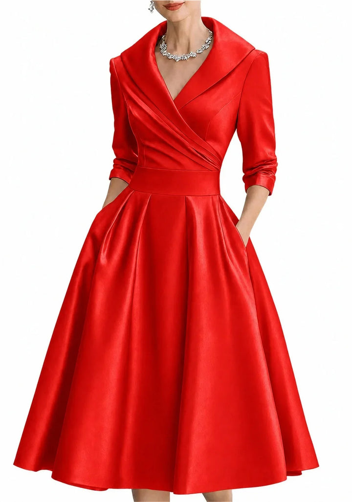 Rachel | Satin A-Line Formal Dress