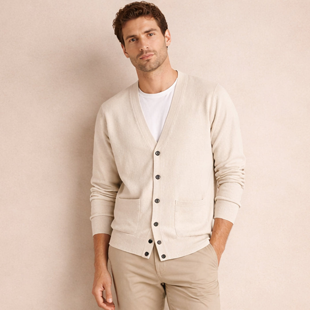 The Mayfair Cotton Cardigan for Men
