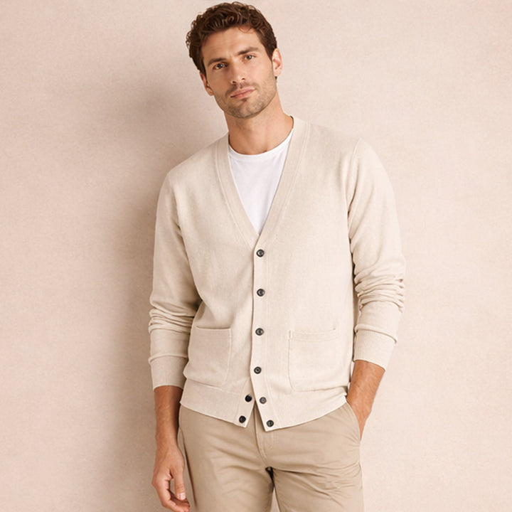 The Mayfair Cotton Cardigan for Men