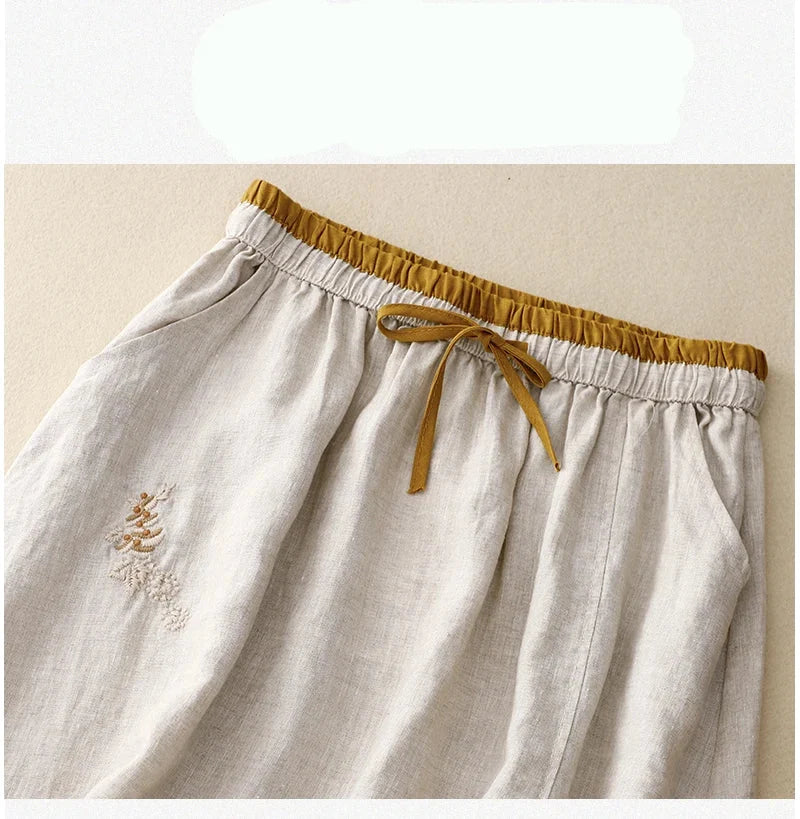 Everly 100% Linen Skirt
