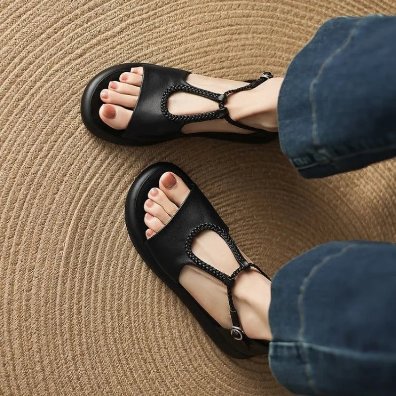 Laguna Braided Leather Sandal