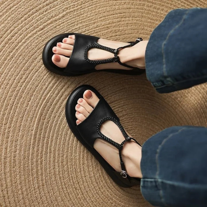 Laguna Braided Leather Sandal