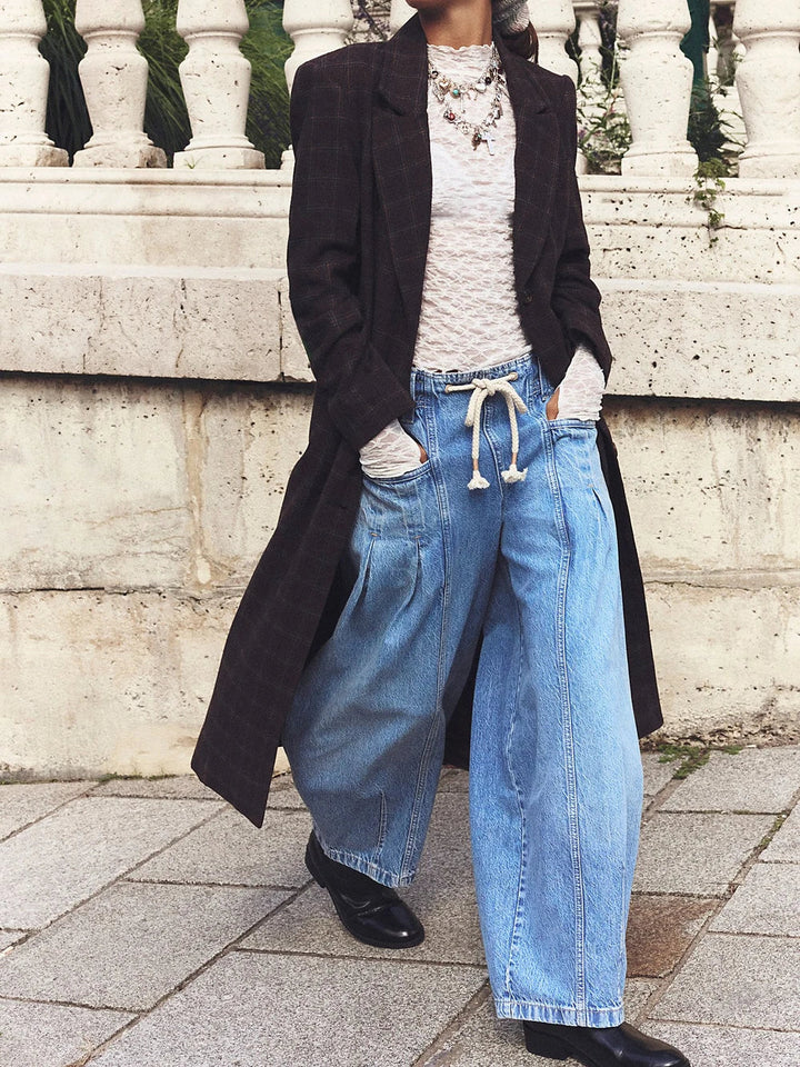 Marlowe Drawstring Denim Pants