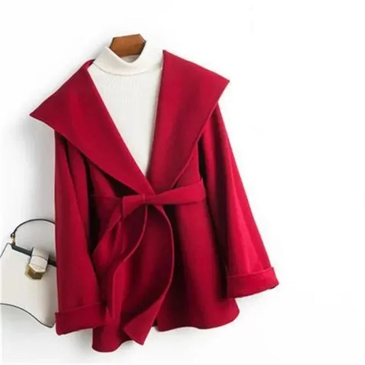 Camel-Hair Long Pointed Coat