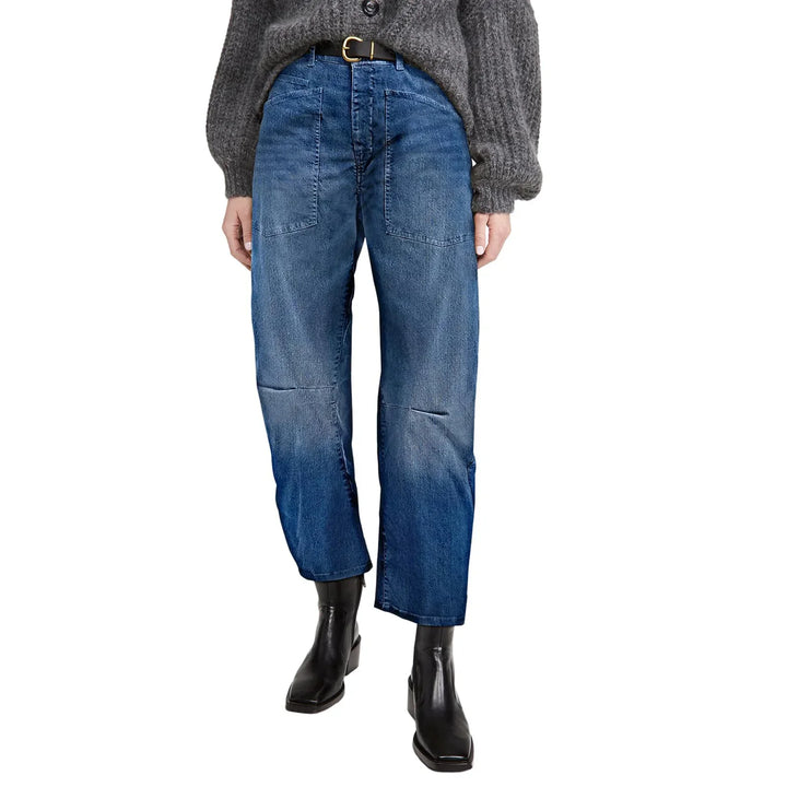 The Camden Structured Barrel Jean Denim