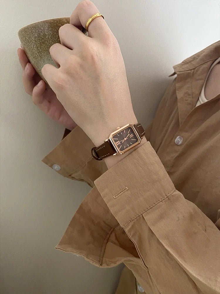 Delmere Leather Strap Watch