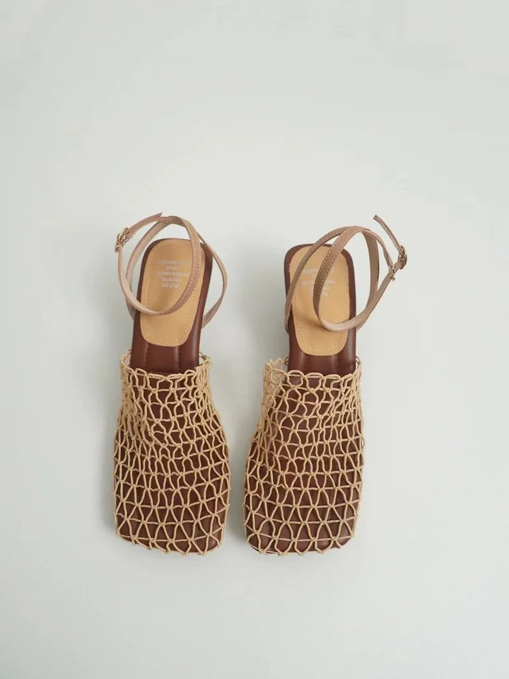 Fallon Mesh Weave Heels