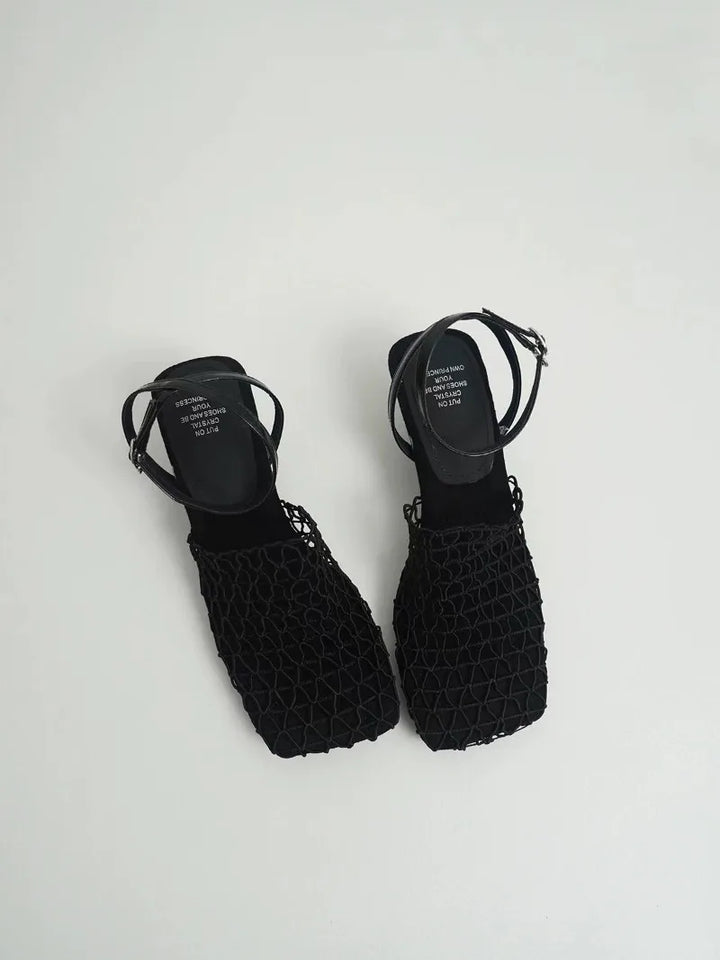 Fallon Mesh Weave Heels