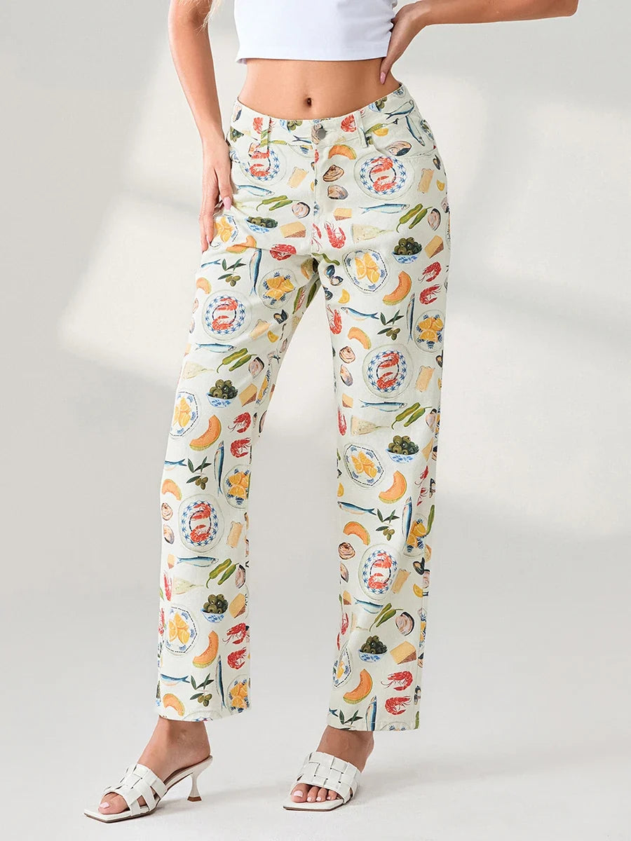 Capri Market Straight-Leg Jean