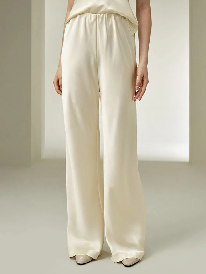 Elara Silk-Feel Lounge Trousers