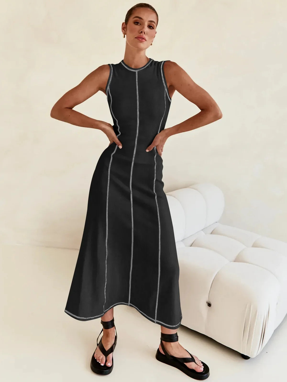 Mireya Women’s Sleeveless Knit Maxi