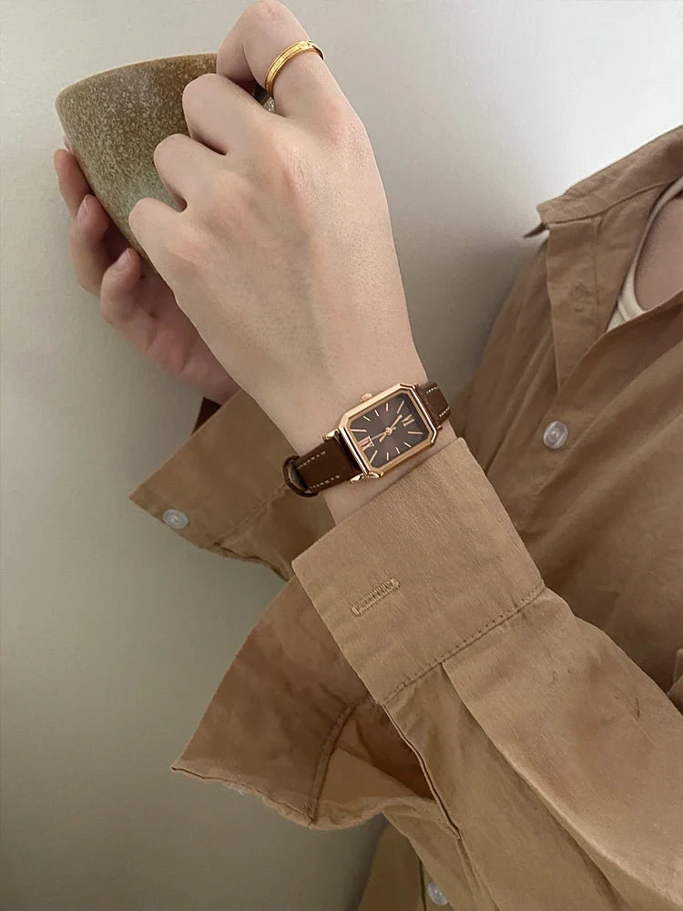 Delmere Leather Strap Watch