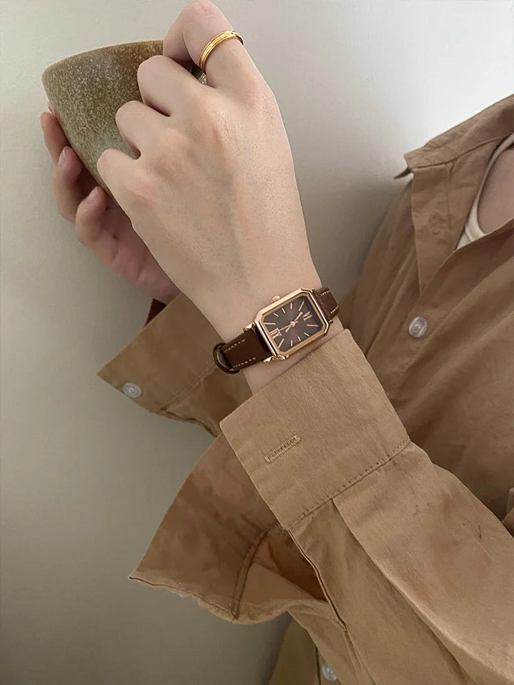 Delmere Leather Strap Watch