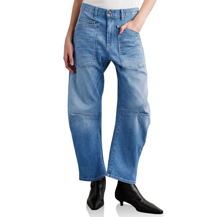 The Camden Structured Barrel Jean Denim